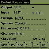 Pocket Repeaters downloadable Software