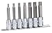 Draper Expert 67065 7 piece set of ribe socket bits on socket rail