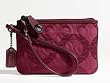 Coach Gramercy Signature Wristlet Bag Case for IPOD 42946 Cherry