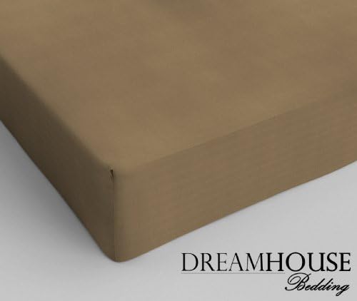 Dreamhouse Bedding Cotton Mattress Cover Taupe 120x200