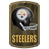 Pittsburgh Steelers Wood Sign - Throwback Helmet
