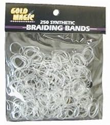 Gold Magic Clear Elastic Braiding Bands by Gold Magic