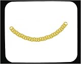 Review   / Gold Chain, Curved As A Necklace Decorated Mouse Pad