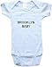 BROOKLYN BABY - City Series - White, Blue or Pink Onesie / Baby T-shirt