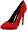 Bright Red Suede