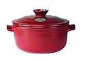 Emile Henry Flame Top 1.9-Quart Round Oven, Red