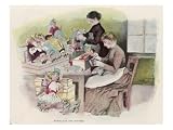 Dressing the Dolls in a French Doll-Making Establishment Stretched Canvas Poster Print, 18x24