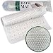 Trademark HomeTM White Massaging Bath Mat - 14 X 24 Inches Turn Your Shower Into a Total Body Indulgence Standing on This Contoured Rubber Mat, Your Feet Experience a Gentle Massage
