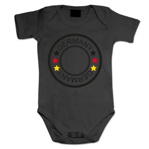 EM Logo Deutschland Trikot Fan Baby Strampler by Shirtcity