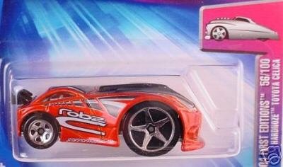  Mattel Hot Wheels 2004 First Editions 1:64 Scale Red Hardnoze Toyota Celica Die Cast Car #056