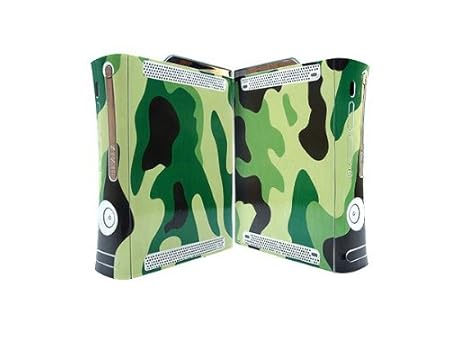 Bundle Monster Vinyl Skins Accessory For Xbox 360 Game Console - Cover Faceplate Protector Sticker Art Decal - Camouflage