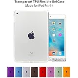 iPad Mini 4 Clear TPU Case, iMacket TotalShield Crystal Clear Soft TPU Gel Case with Shock Absorption for Apple iPad Mini 4 [Latest Version] (Clear Transparent)