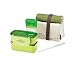 Lock&Lock Mini Lunch Box with Bag and Water Bottle, Green