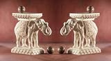 Outdoor Living : Elephant Plant Stand Pair