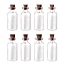 Small Glass Mini Bottles of 1.5 length 24pk Charms Favors Weddings with Cork Top