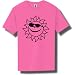 Sun w/ sunglasses Short Sleeve Bright Neon T-Shirt - Available in 5 bright colors