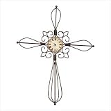 SPANISH MISSION CROSS WALL CLOCK