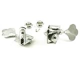 FULL SIZE 4 IN LINE BASS TUNERS CHROME LEFT HAND