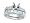 0.80 cts Baguette Diamonds Wedding Set in 14k White Gold Size 4 LIFETIME WARRANTEE