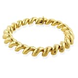 10K Yellow Gold San Marco Diamond Cut Bracelet 8