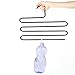 Amagoing Multi-Purpose Metal Space Storage Closet Hangers Space Saver Storage Rack for Hanging Jeans Trousers Scarf Tie (BLACK)