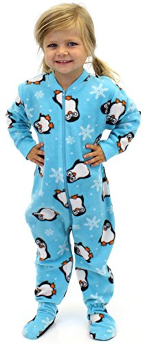 PajamaMania Kids Fun Prints Footed One Piece Pajamas