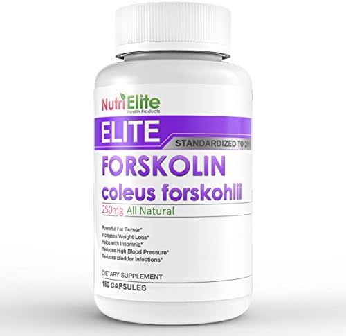 Forskolin ★ 180 Capsules for a Three Month Supply ★ 250mg Yielding 50mg of Belly Blasting Elite Forskolin ★ Top Forskolin Product on the Market ★ All Natural Fat Burner ★ Standardized to 20% Active Forskolin ★ Use with our Caralluma Fimbriata, Elite Garcinia Cambogia and Green Coffee Bean to Lose Weight Fast, also works with FBCx Fibre and Yacon Syrup ★ Famous TV Dr. Featured Forskolin As Causing "Rapid Belly Melt" ★ Elite Forskolin is Manufactured in a GMP Certified Facility in the USA ★ Third Party Tested★ 100% Guarantee!
