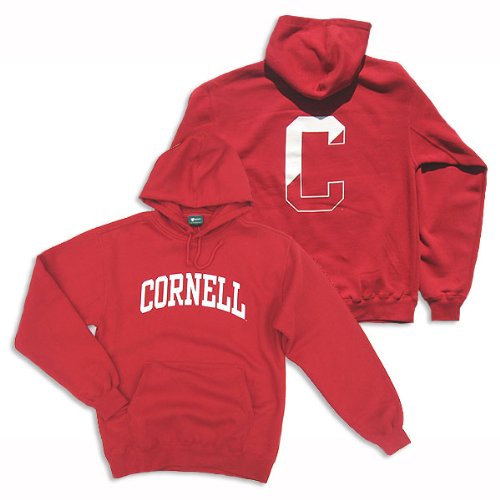Cornell - Letter - Hooded Sweatshirt (Red)