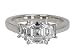Platinum Asscher 3-Stone Diamond Ring (GIA Certified 2.07 ct center, 2.58 cttw, E Color, VVS2 Clarity), Size 6