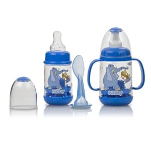 Nuby Infant Feeder Feeding Bottle Set *Multi Colors* BPA Free