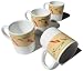 Caleca Chili Peppers 4-Piece Mug Set