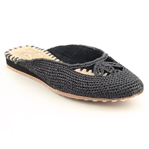 Report Fadeba Flats Slides Shoes Black Womens