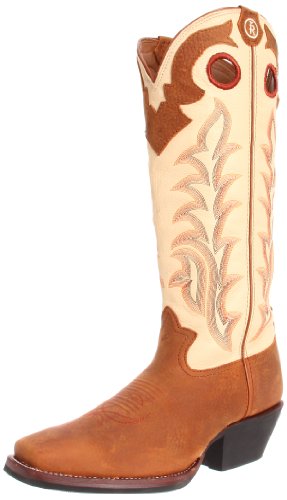 Tony Lama Boots Men's RR1000 Boot,Rojo Bridle/Ivory Baron Calf,7 EE US