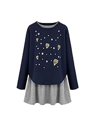 Plus Size Cotton/Polyester General Print  Dress