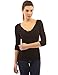 PattyBoutik Women's V Neck Crochet Lace Inset Long Sleeve Blouse