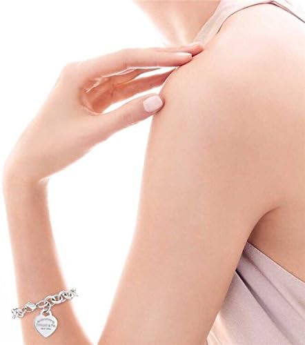 Beautiful 925 Silver T&C Heart Chain