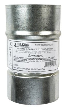 SELKIRK CORP 103080 Universal Fem Adapter, 3-Inch