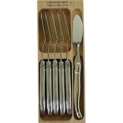 Stainless Steel Laguiole Verdier Heavy Duty Set 6 Fish Knives
