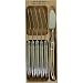 Stainless Steel Laguiole Verdier Heavy Duty Set 6 Fish Knives