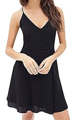 V-neck Pleated Short Chiffon  Dress