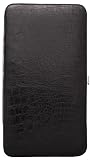 Metropolitan DESIGNER WALLET Hard Case (Black Patent Alligator)