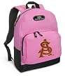 ASU Logo Backpack Pink Arizona State University for Travel, Daypack CUTE School Bags Best Unique Cute Gifts for Girls, Students Ladies -