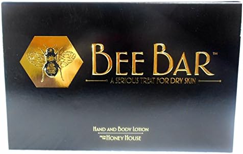Honey House Bee Bar Hand and Body Lotion Set with Acrylic Bee Bar Plate