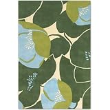 Amy Butler Field Poppy Wool Rug - Green