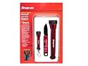 SNAP-ON 2 FLASHLIGHTS AND KNIFE COMBO SET W/ GIFT TIN