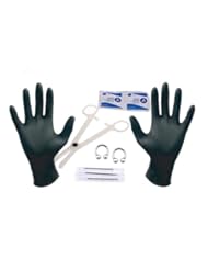 Piercing Kit with Piercing Needles, 14G Circular barbells Body Piercing SetHorseshoe (Nipple, Ear)14 Guage Body jewelry set for Piercing (1.6mm) - 10 Pieces