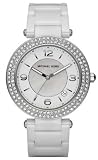 MICHAEL Michael Kors #MK5308 Women's Crystal Accented Glitz White Ceramic Watch