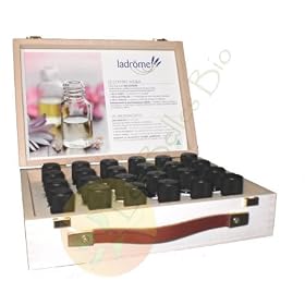 Ladr�me - Coffret en Bois Huiles Essentielles Aroma - 24 Huiles Essentielles