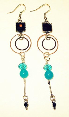 Women's Earrings, Healing Jewelry: Reiki, Chakra, Energy Charged - Blue Apatite &amp; Aqua Crystal Quartz Gemstones (One-of-a-kind, Real Gemstones, Free Shipping for US Residents)