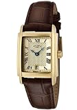 ROTARY Watches:Women's Champagne Textured Dial Brown Leather